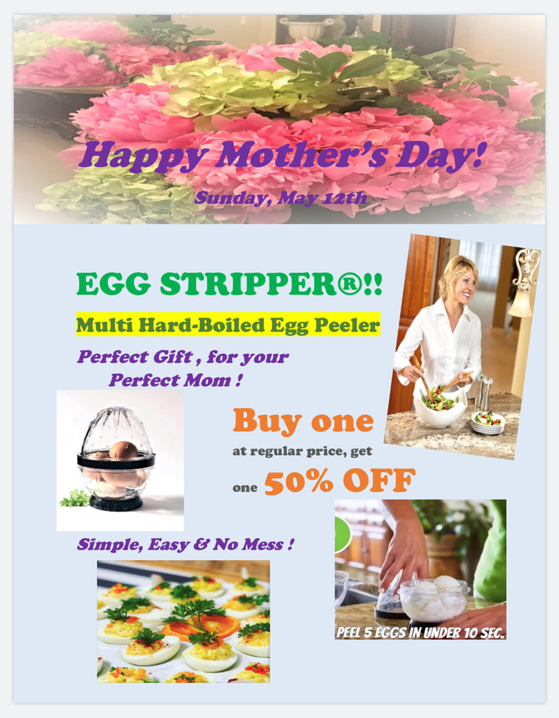 EGG STRIPPER® Egg Peeler Mother's Day Special!